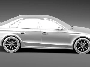 Audi RS4 sedan 2013 3D Model