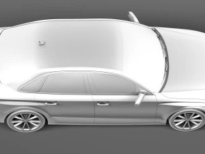Audi RS4 sedan 2013 3D Model