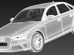 Audi RS4 2013 sedan Modelo 3D