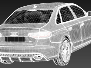 Audi RS4 2013 sedan Modelo 3D