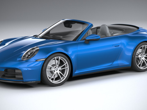 Porsche 911 Carrera Cabriolet 2025 3D Model