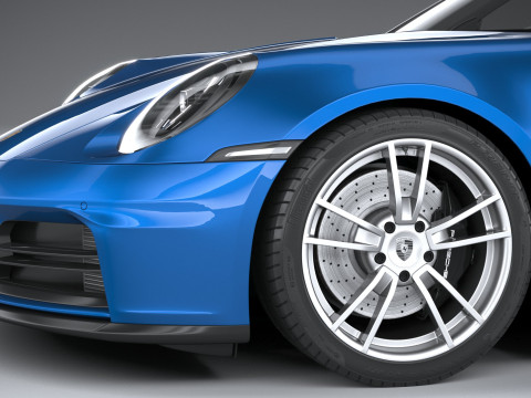 Porsche 911 Carrera Cabriolet 2025 3D 모델