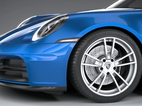 Porsche 911 Carrera Cabriolet 2025 3D Модель