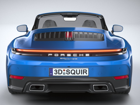 Porsche 911 Carrera Cabriolet 2025 3D 모델
