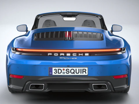 Porsche 911 Carrera Cabriolet 2025 3D Модель