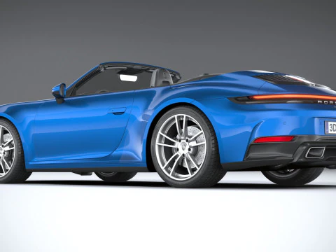 Porsche 911 Carrera Cabriolet 2025 3D Модель