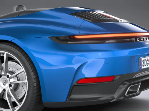 Porsche 911 Carrera Cabriolet 2025 3D Модель