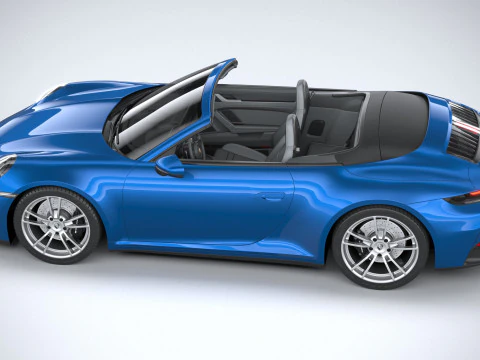 Porsche 911 Carrera Cabriolet 2025 3D Модель