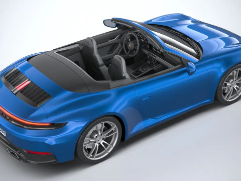 Porsche 911 Carrera Cabriolet 2025 3D Модель