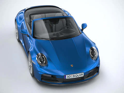 Porsche 911 Carrera Cabriolet 2025 3D Модель