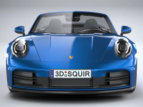 Porsche 911 Carrera Cabriolet 2025 3D Модель