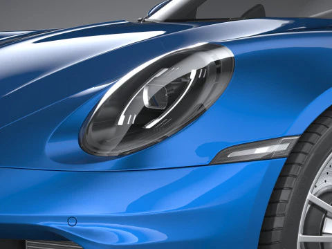 Porsche 911 Carrera Cabriolet 2025 3D Модель