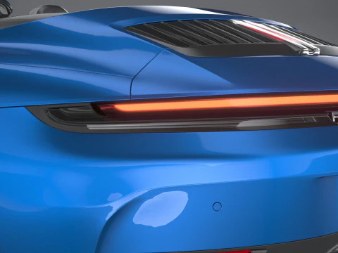 Porsche 911 Carrera Cabriolet 2025 3D Модель