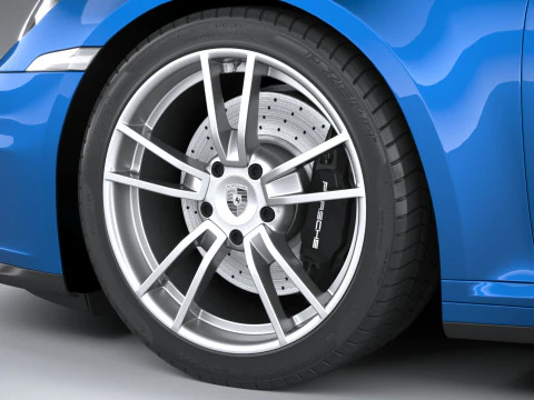 Porsche 911 Carrera Cabriolet 2025 3D Модель