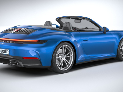 Porsche 911 Carrera Cabriolet 2025 3D 모델
