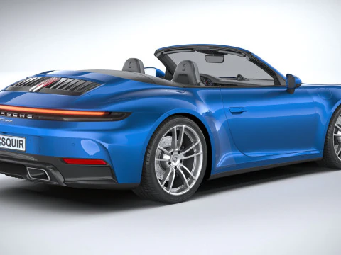 Porsche 911 Carrera Cabriolet 2025 3D Модель