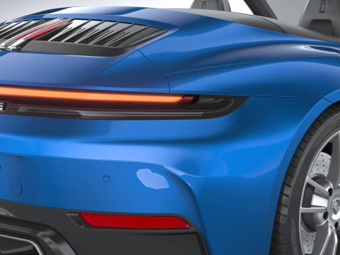 Porsche 911 Carrera Cabriolet 2025 3D Модель