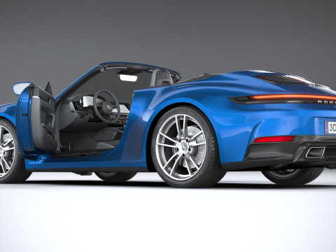 Porsche 911 Carrera Cabriolet 2025 3D 모델