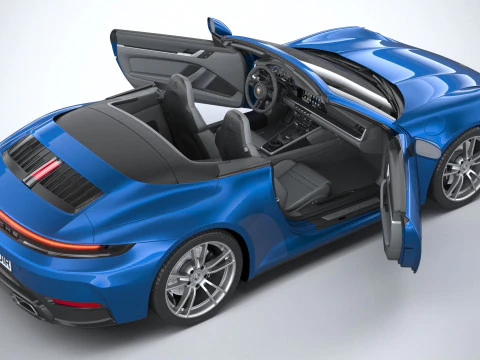 Porsche 911 Carrera Cabriolet 2025 3D Модель