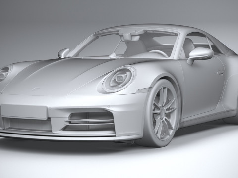 Porsche 911 Carrera Cabriolet 2025 3D 모델