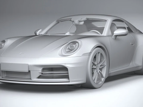Porsche 911 Carrera Cabriolet 2025 3D Модель