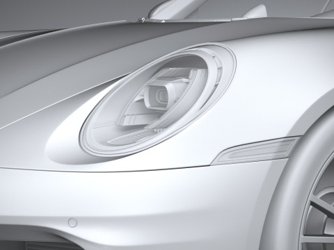 Porsche 911 Carrera Cabriolet 2025 3D 모델