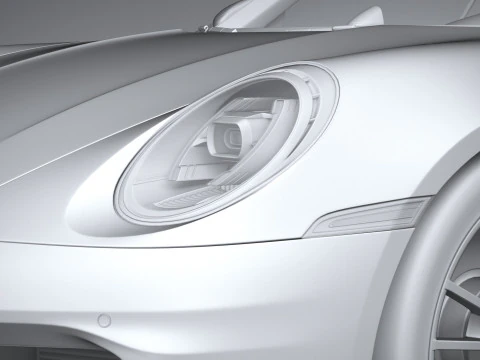 Porsche 911 Carrera Cabriolet 2025 3D Модель