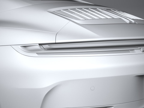 Porsche 911 Carrera Cabriolet 2025 3D 모델