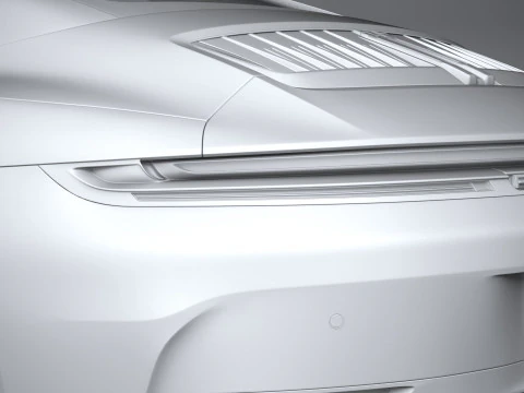 Porsche 911 Carrera Cabriolet 2025 3D Модель