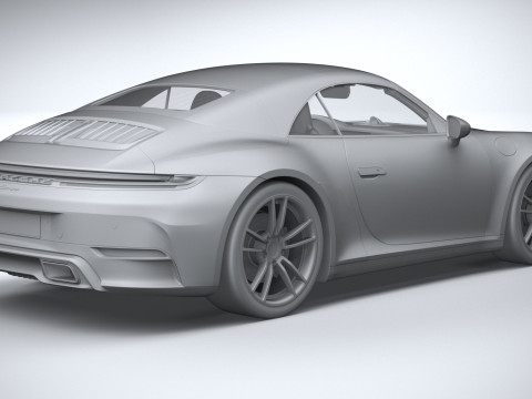 Porsche 911 Carrera Cabriolet 2025 3D 모델