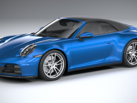 Porsche 911 Carrera Cabriolet 2025 3D 모델