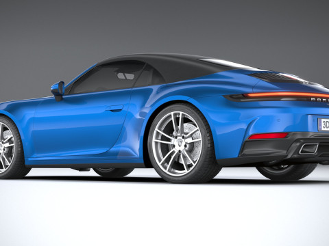 Porsche 911 Carrera Cabriolet 2025 3D 모델