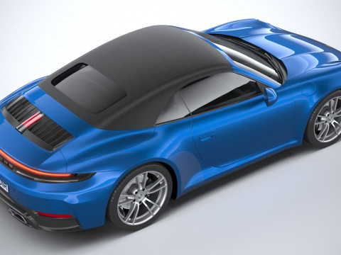Porsche 911 Carrera Cabriolet 2025 3D 모델
