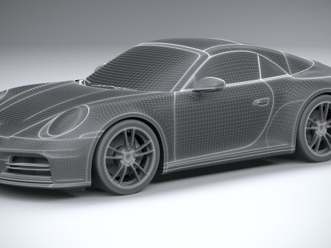 Porsche 911 Carrera Cabriolet 2025 3D 모델