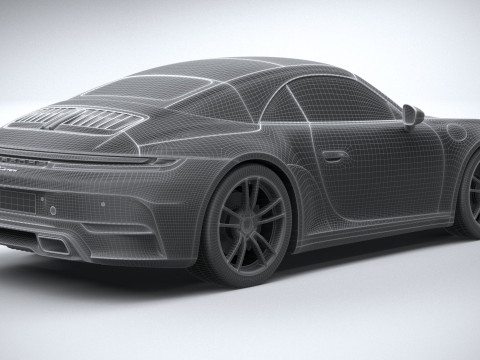 Porsche 911 Carrera Cabriolet 2025 3D 모델