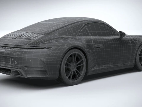 Porsche 911 Carrera Cabriolet 2025 3D Модель