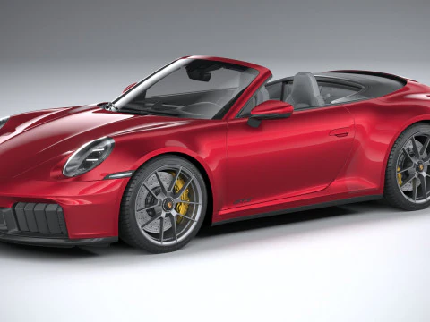 पोर्शे 911 कैरेरा जीटीएस कैब्रियोलेट 2025 3D मॉडल