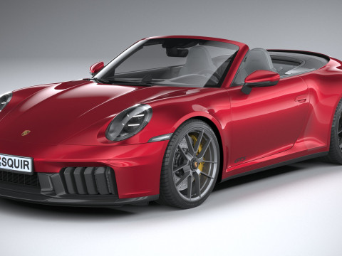 Porsche 911 Carrera GTS Cabriolet 2025 3D Model