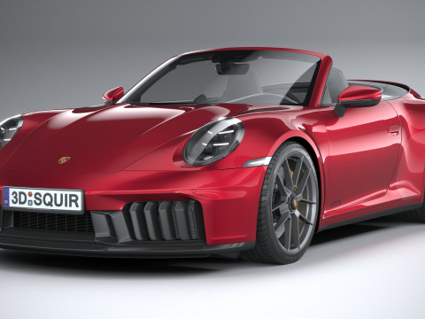 Porsche 911 Carrera GTS Cabriolet 2025 3D Model
