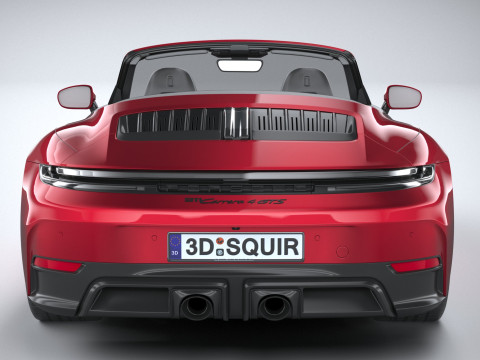 Porsche 911 Carrera GTS Cabriolet 2025 3D Model