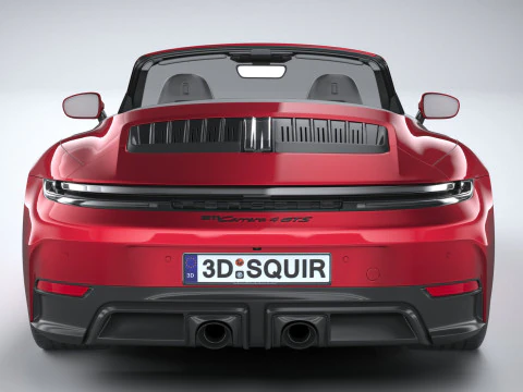Porsche 911 Carrera GTS Cabriolet 2025 3D Model