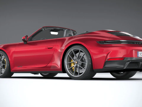 Porsche 911 Carrera GTS Cabriolet 2025 3D Model