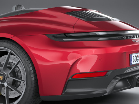 Porsche 911 Carrera GTS Cabriolet 2025 3D Model