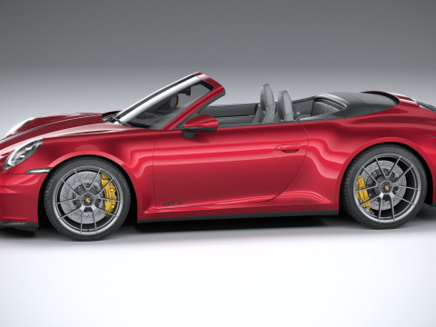Porsche 911 Carrera GTS Cabriolet 2025 3D Model
