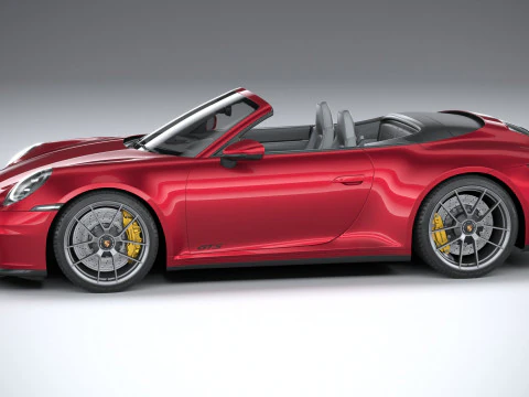 Porsche 911 Carrera GTS Cabriolet 2025 3D Model