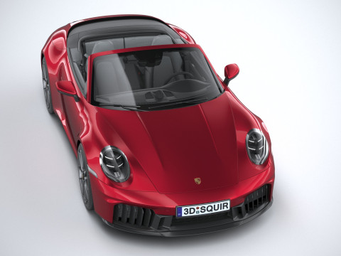 Porsche 911 Carrera GTS Cabriolet 2025 3D Model