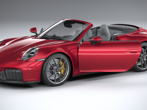 Porsche 911 Carrera GTS Cabriolet 2025 3D Model