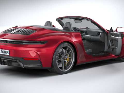 Porsche 911 Carrera GTS Cabriolet 2025 3D Model