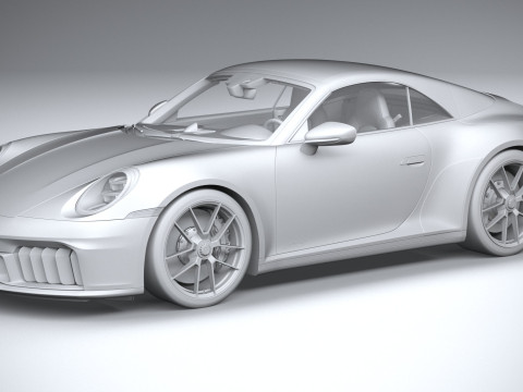 Porsche 911 Carrera GTS Cabriolet 2025 3D Model