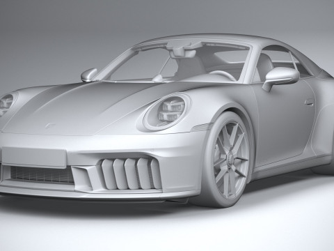 Porsche 911 Carrera GTS Cabriolet 2025 3D Model